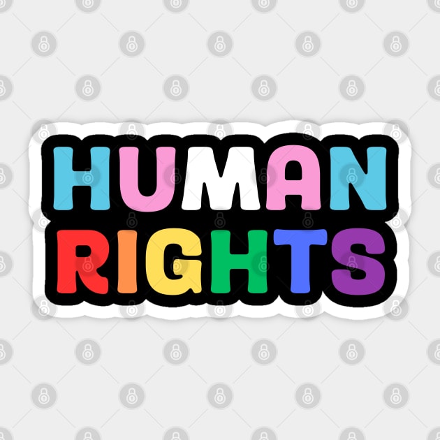 Human rights Sticker by surly space squid